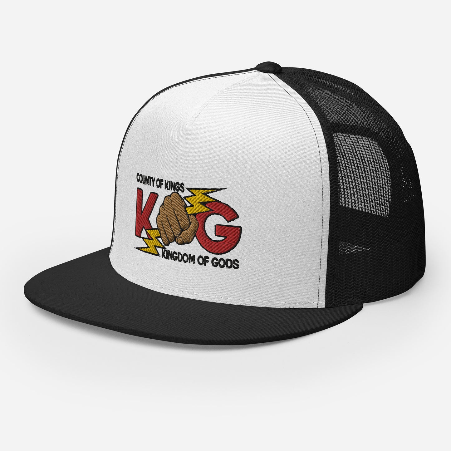 KINGDOM OF GODS - KOG HANDS OF GODS MESH SNAPBACK (Red&Black Stitch)