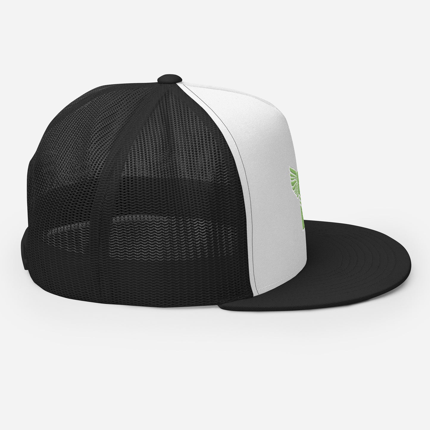 "B" IS FOR BROOKLYN - B-WING MESH SNAPBACK (KIWI GREEN STITCH)