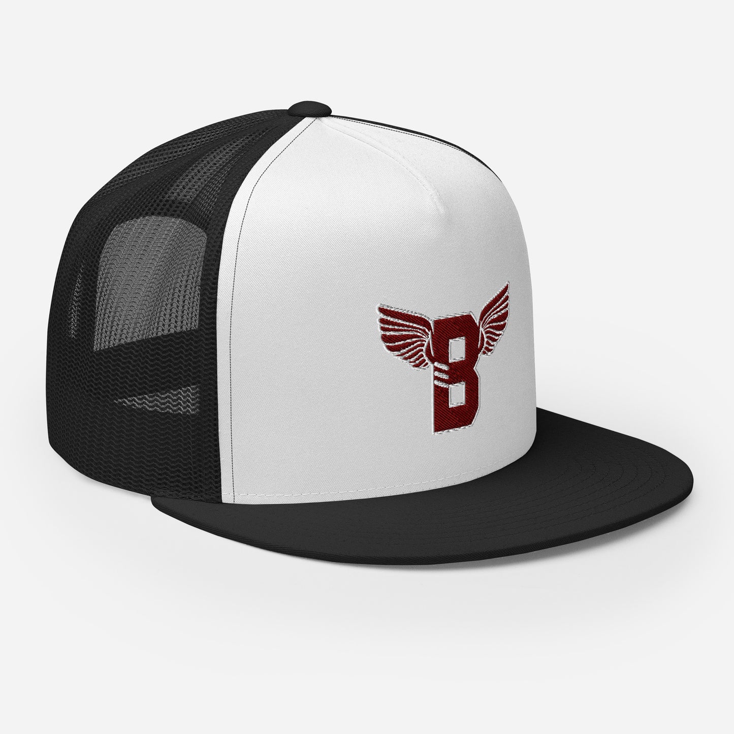 "B" IS FOR BROOKLYN - B-WING MESH SNAPBACK (MAROON STITCH)