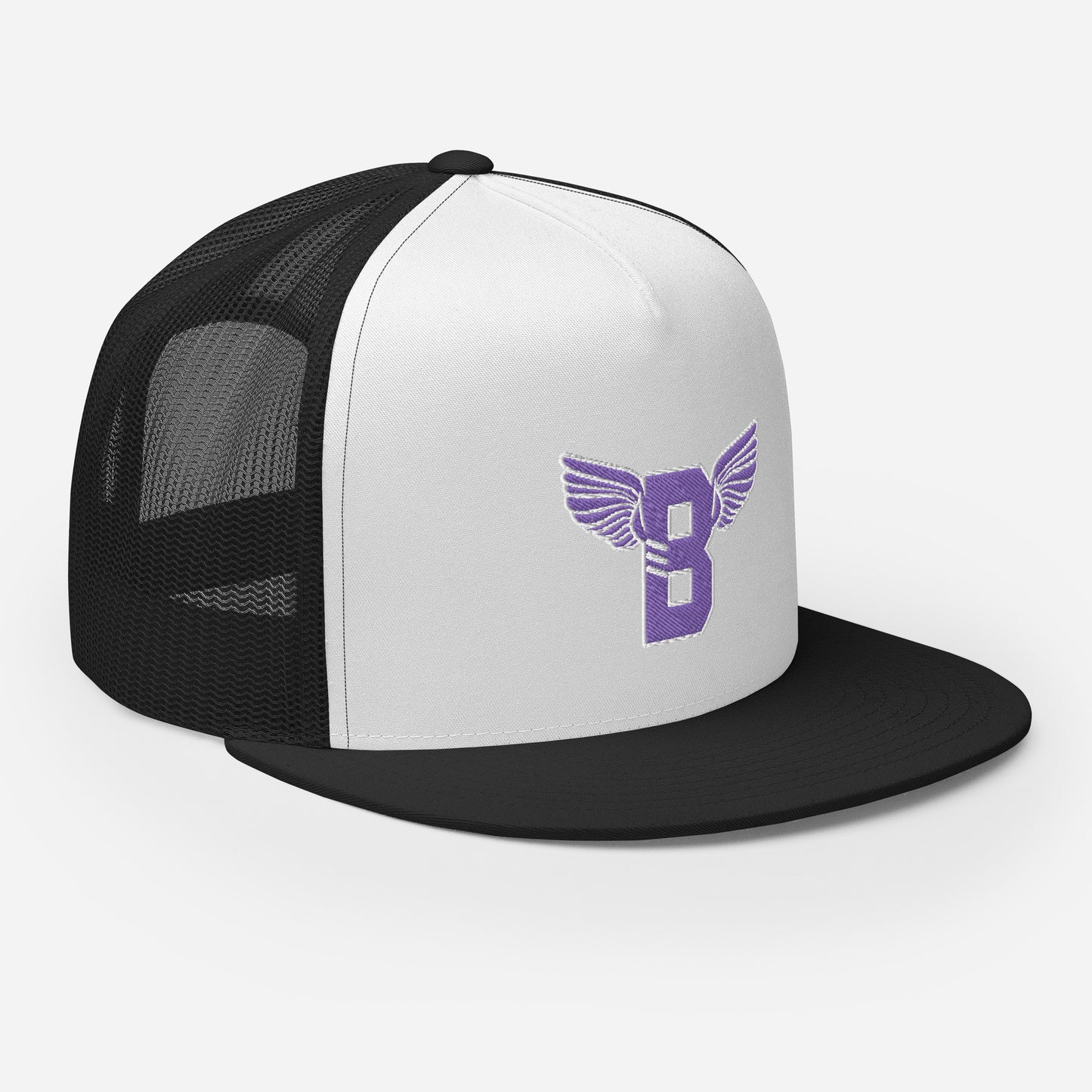 "B" IS FOR BROOKLYN - B-WING MESH SNAPBACK (PURPLE STITCH)