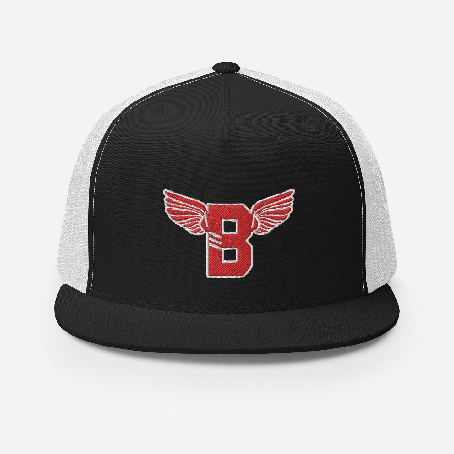 "B" IS FOR BROOKLYN - B-WING MESH SNAPBACK (RED STITCH)