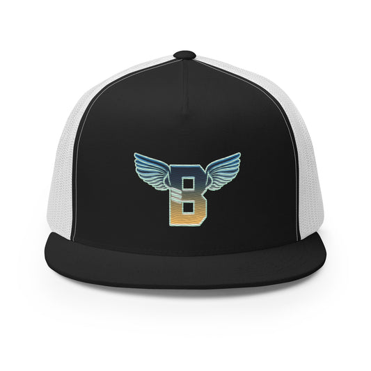 "B" IS FOR BROOKLYN - B-WING MESH SNAPBACK (DUSK GRADIENT EMBOSS)