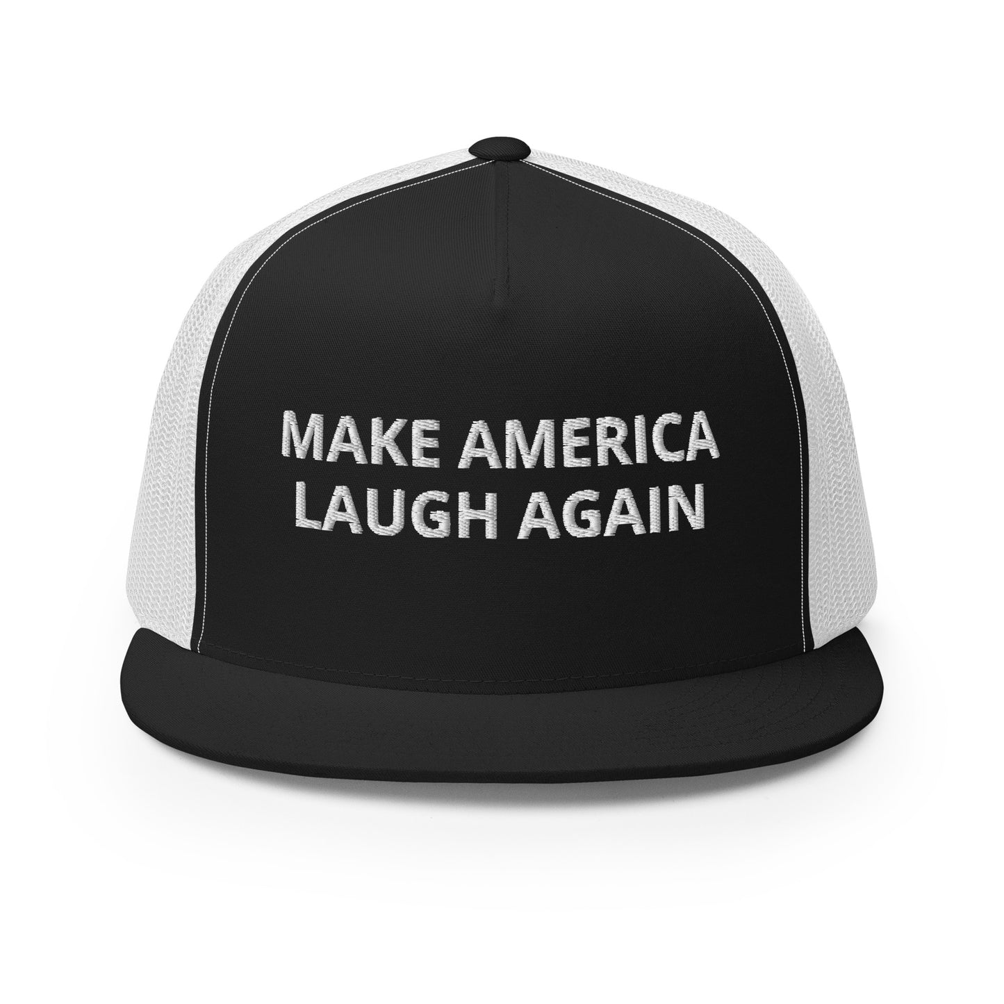 MALA: MAKE AMERICA LAUGH AGAIN MESH SNAPBACK (WHITE)