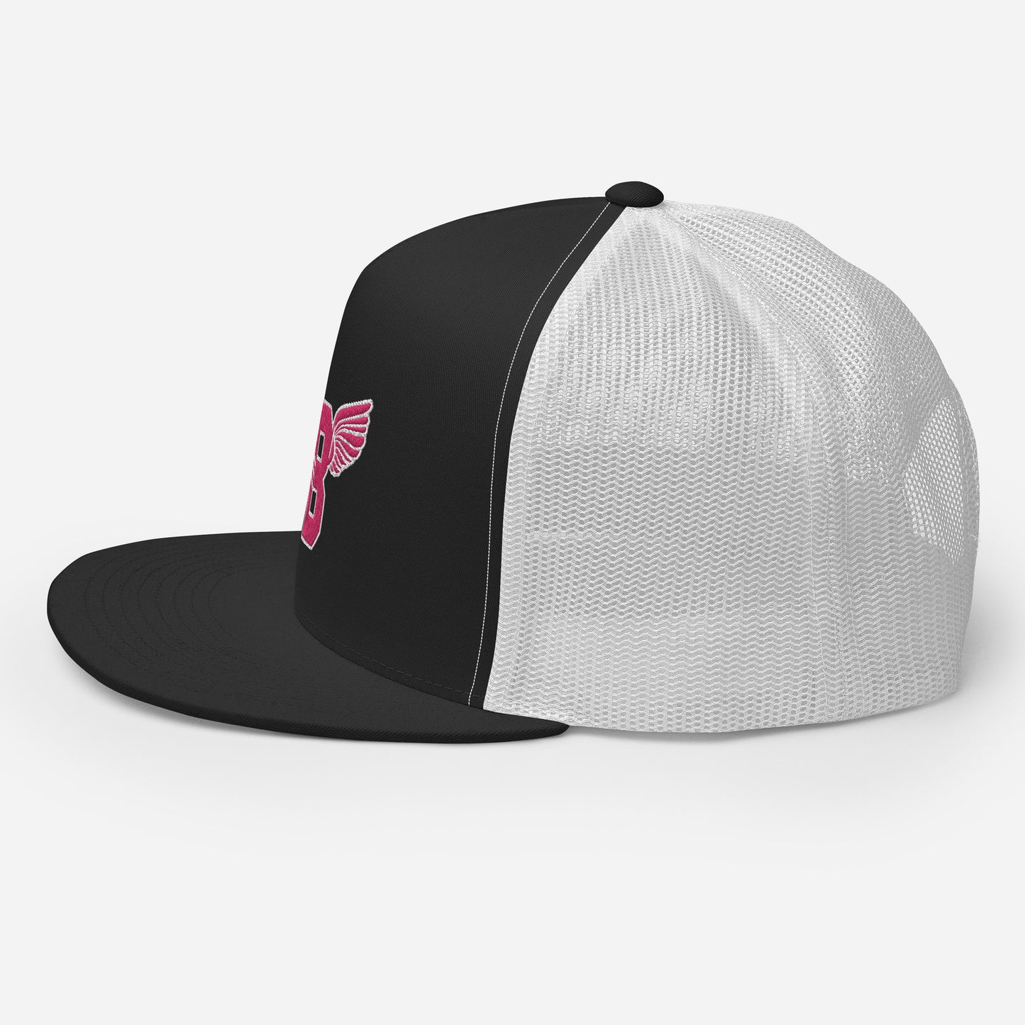 "B" IS FOR BROOKLYN - B-WING MESH SNAPBACK (PINK STITCH)