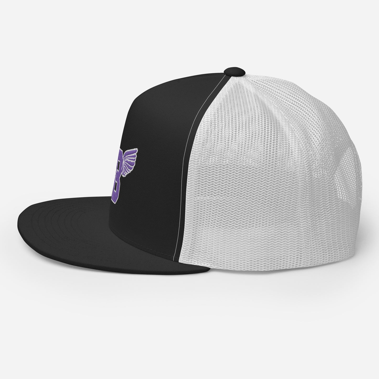 "B" IS FOR BROOKLYN - B-WING MESH SNAPBACK (PURPLE STITCH)