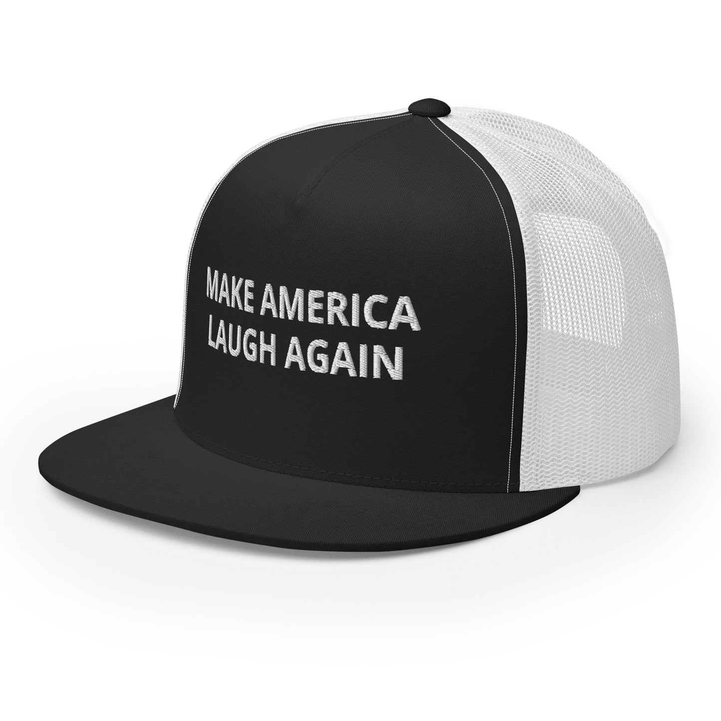 MALA: MAKE AMERICA LAUGH AGAIN MESH SNAPBACK (WHITE)