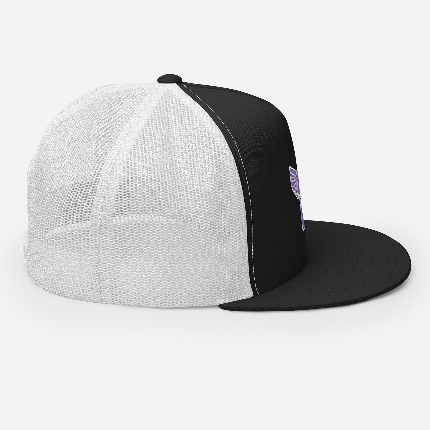 "B" IS FOR BROOKLYN - B-WING MESH SNAPBACK (PURPLE STITCH)