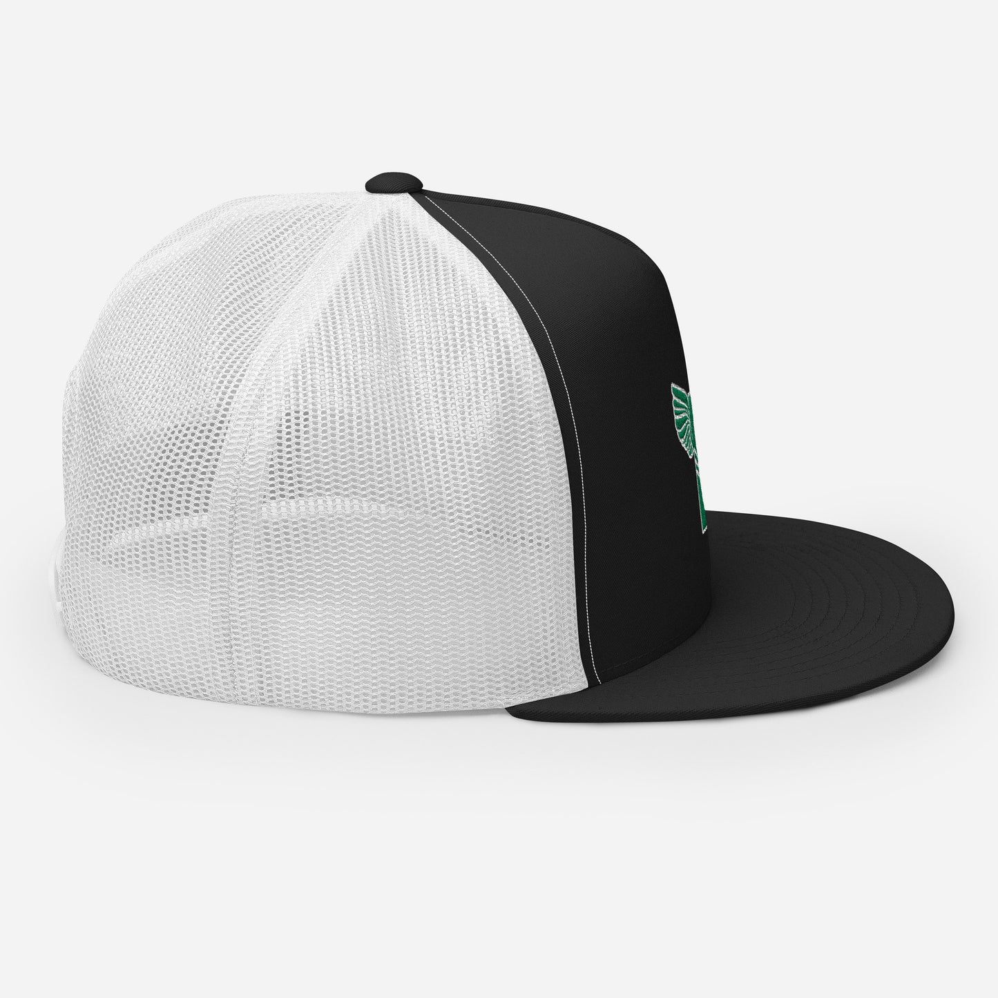 "B" IS FOR BROOKLYN - B-WING MESH SNAPBACK (KELLY GREEN STITCH)