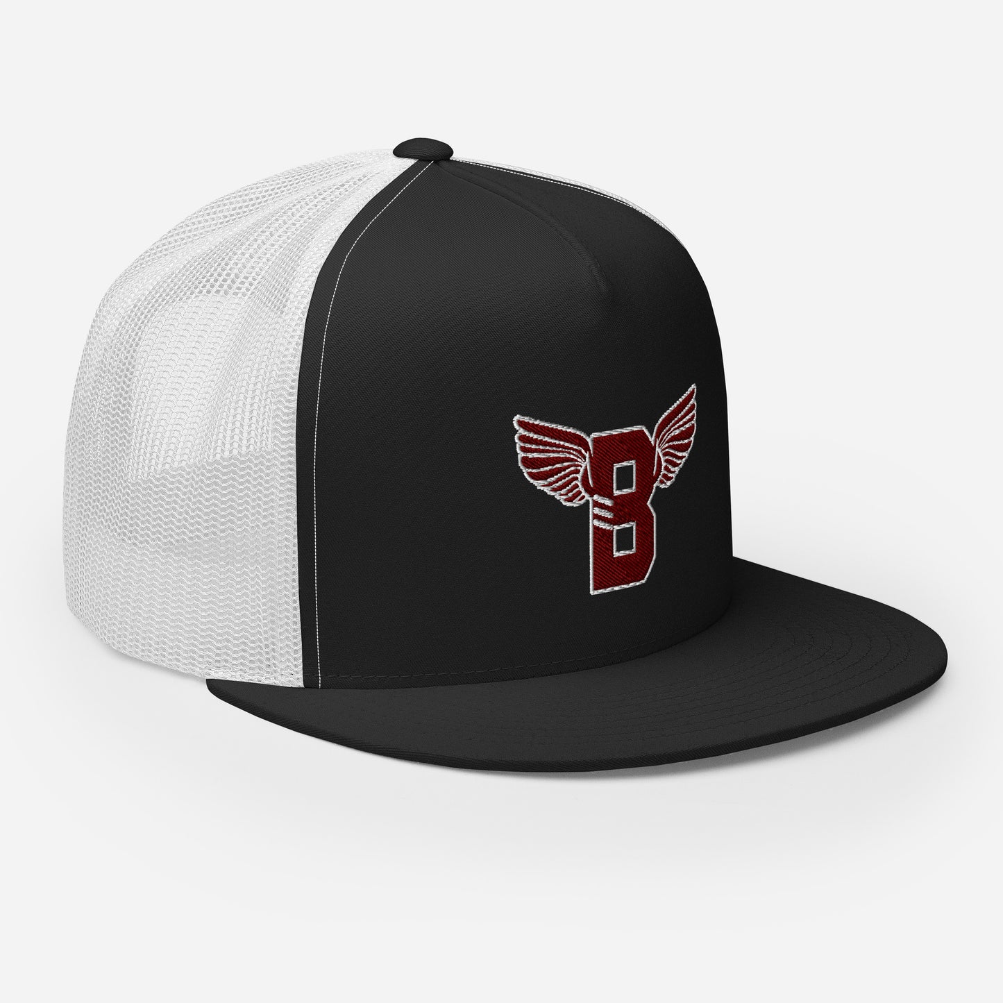 "B" IS FOR BROOKLYN - B-WING MESH SNAPBACK (MAROON STITCH)