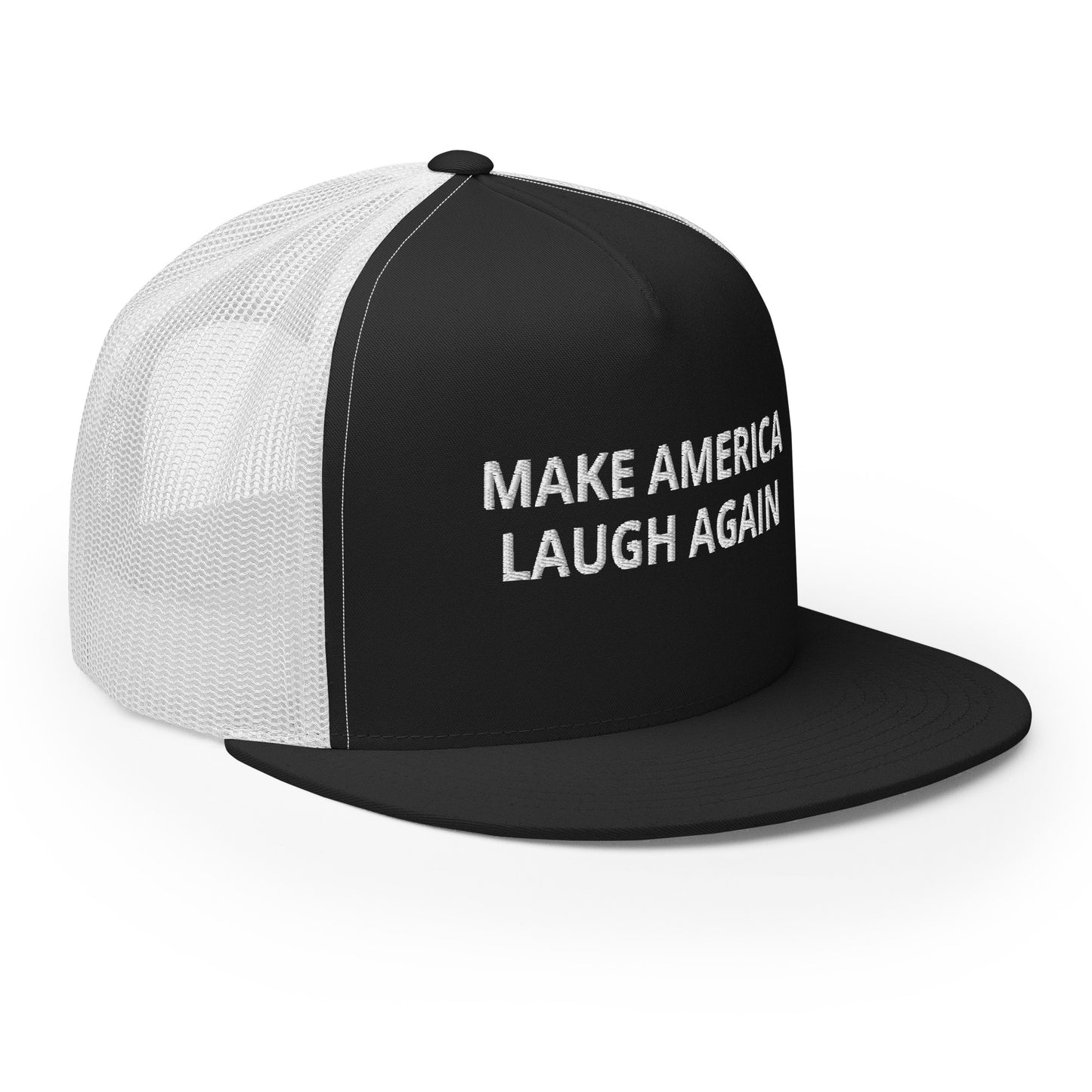 MALA: MAKE AMERICA LAUGH AGAIN MESH SNAPBACK (WHITE)