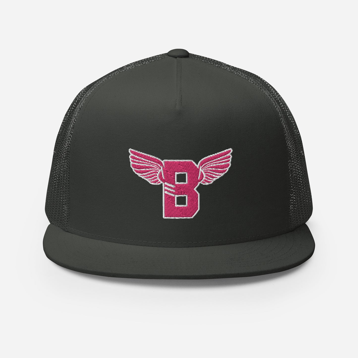 "B" IS FOR BROOKLYN - B-WING MESH SNAPBACK (PINK STITCH)