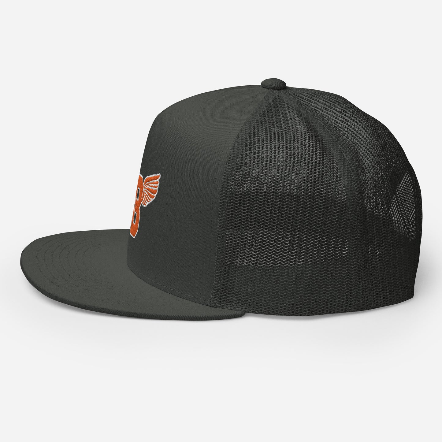 "B" IS FOR BROOKLYN - B-WING MESH SNAPBACK (ORANGE STITCH)