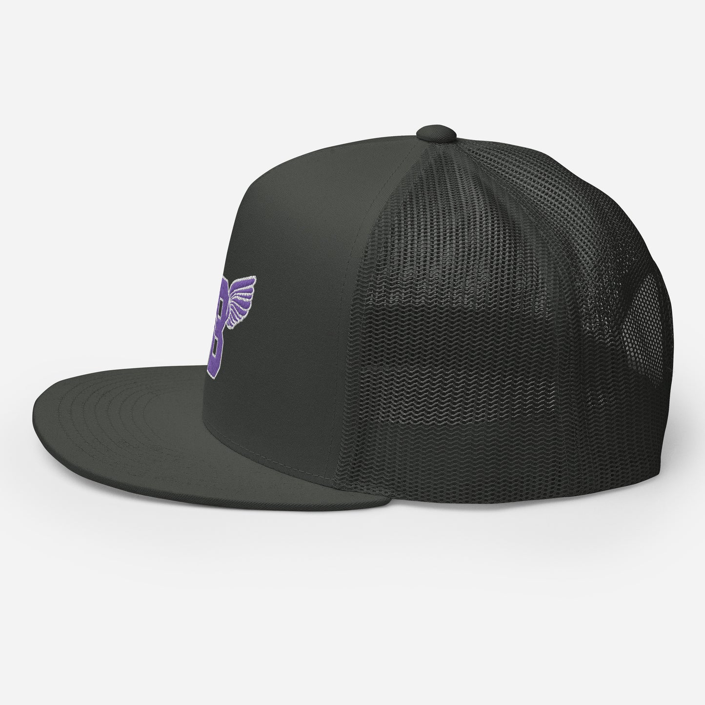 "B" IS FOR BROOKLYN - B-WING MESH SNAPBACK (PURPLE STITCH)