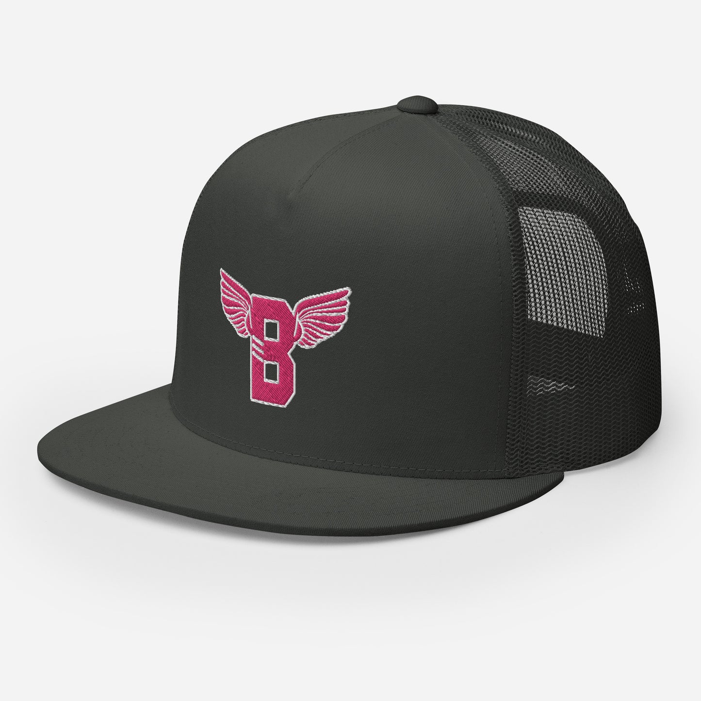 "B" IS FOR BROOKLYN - B-WING MESH SNAPBACK (PINK STITCH)