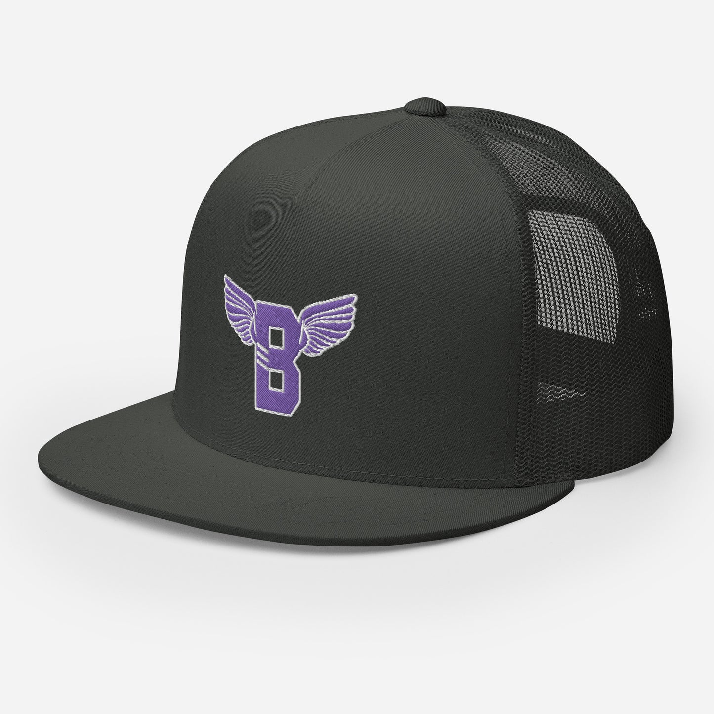 "B" IS FOR BROOKLYN - B-WING MESH SNAPBACK (PURPLE STITCH)