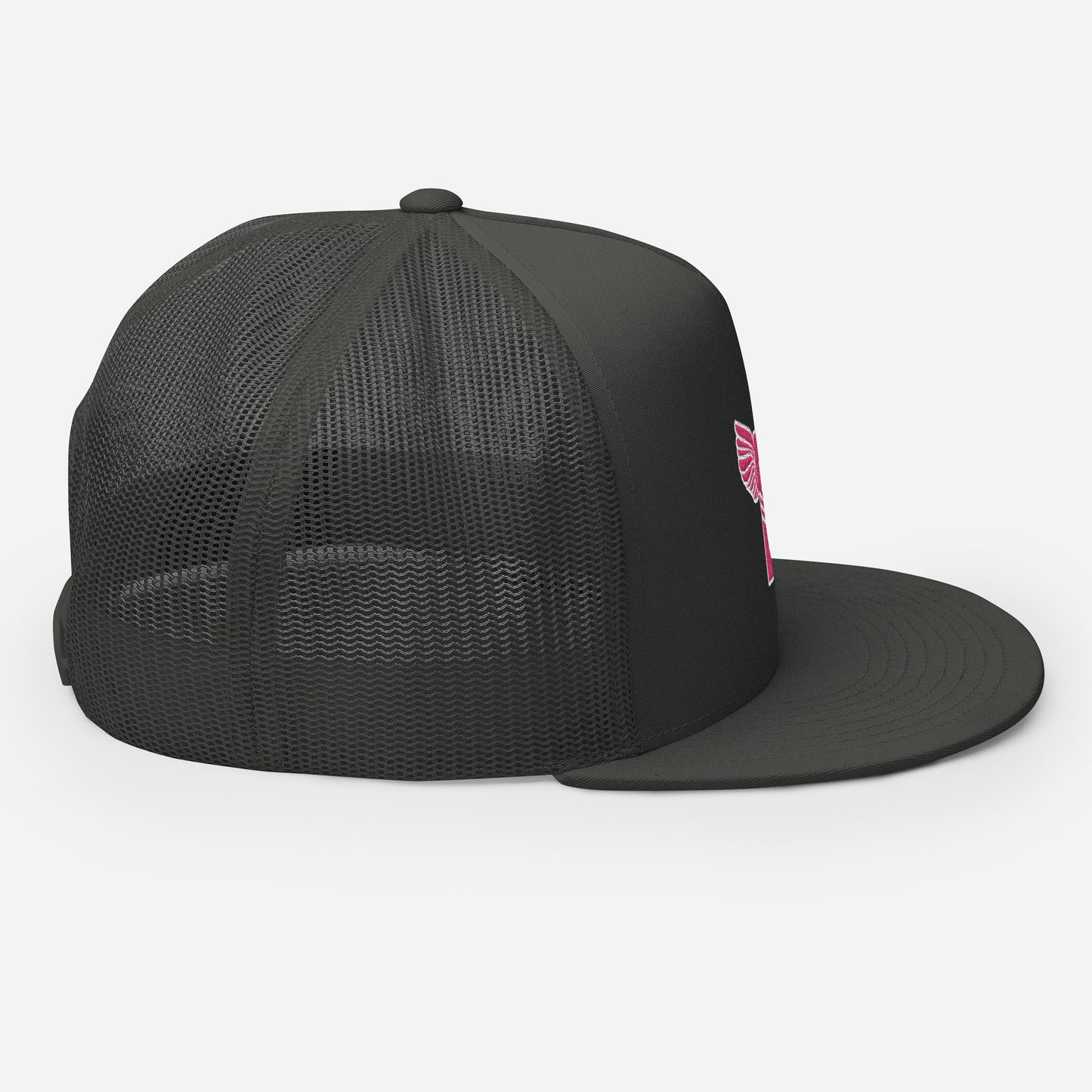 "B" IS FOR BROOKLYN - B-WING MESH SNAPBACK (PINK STITCH)