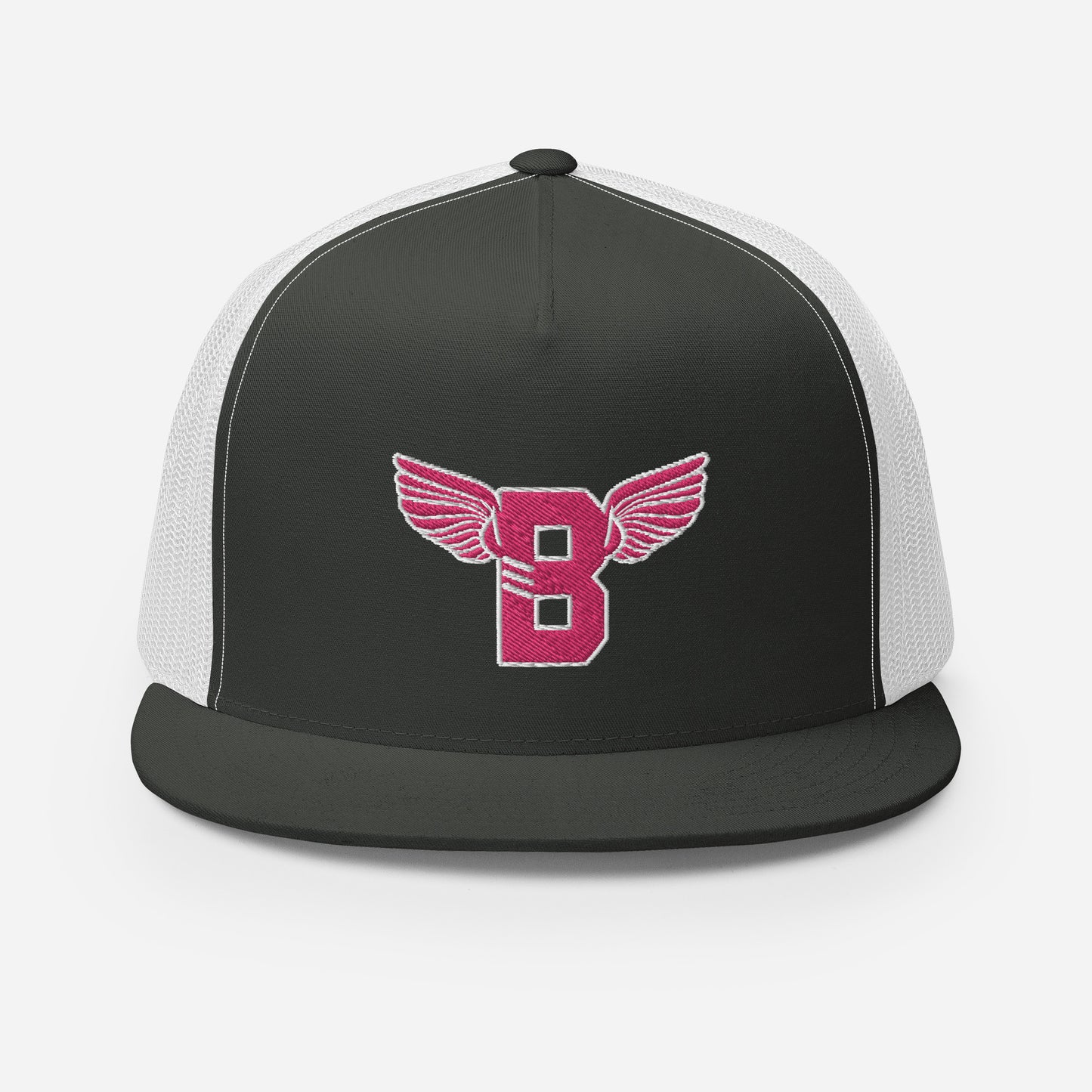 "B" IS FOR BROOKLYN - B-WING MESH SNAPBACK (PINK STITCH)