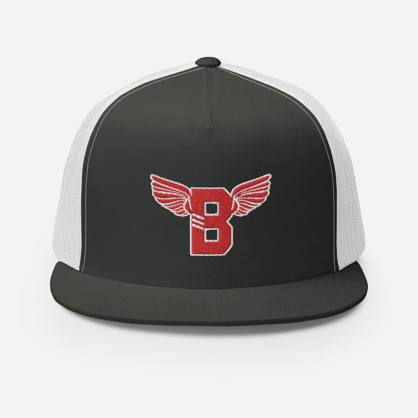 "B" IS FOR BROOKLYN - B-WING MESH SNAPBACK (RED STITCH)