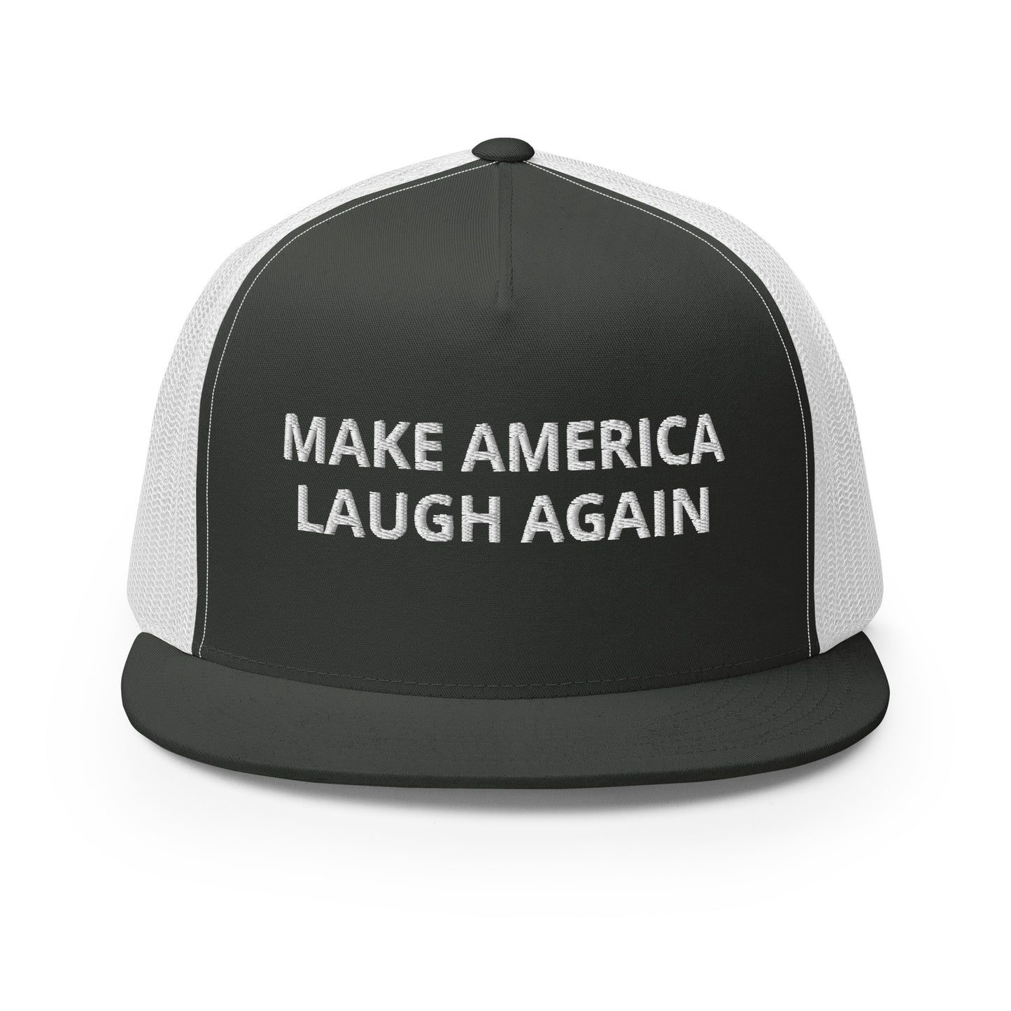 MALA: MAKE AMERICA LAUGH AGAIN MESH SNAPBACK (WHITE)