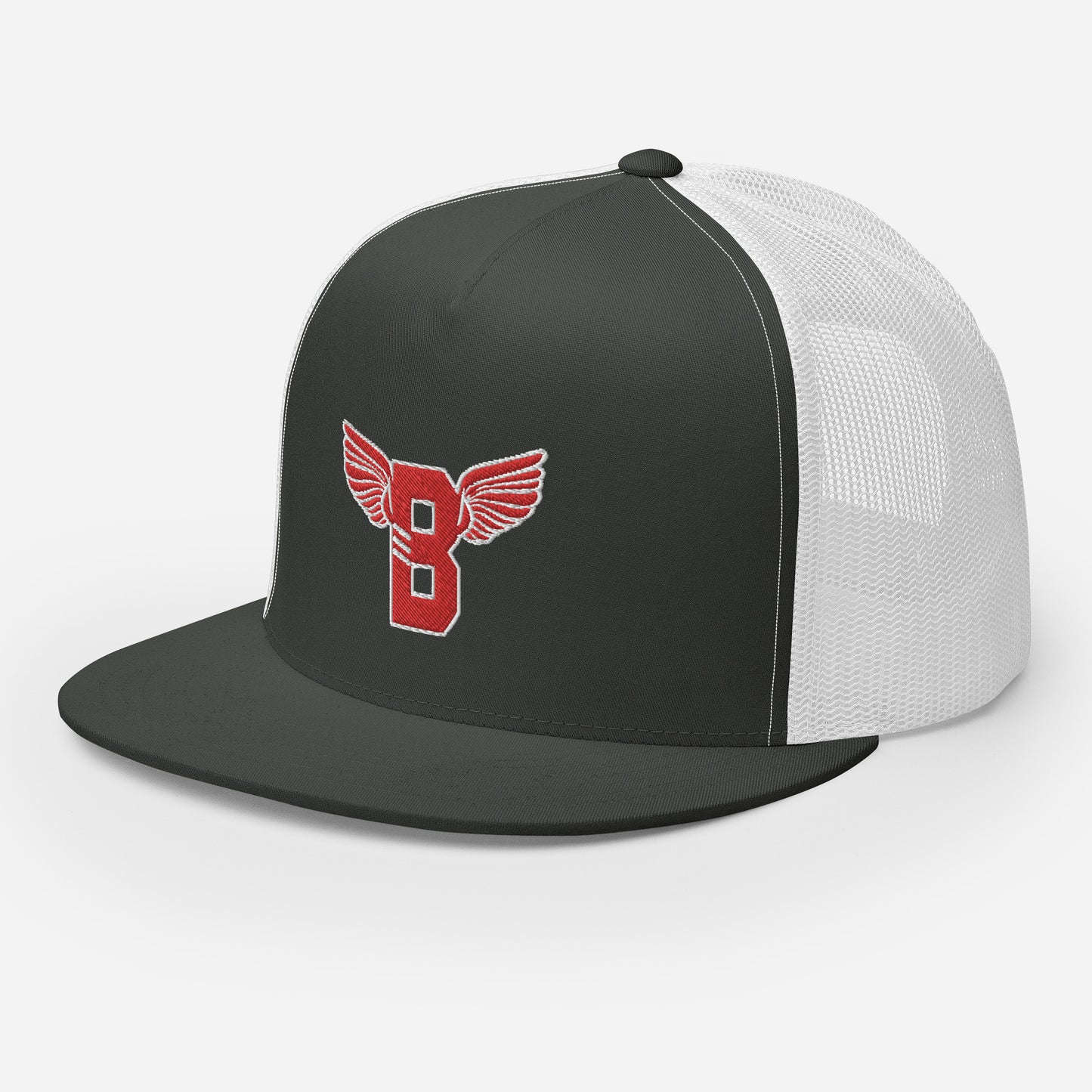 "B" IS FOR BROOKLYN - B-WING MESH SNAPBACK (RED STITCH)