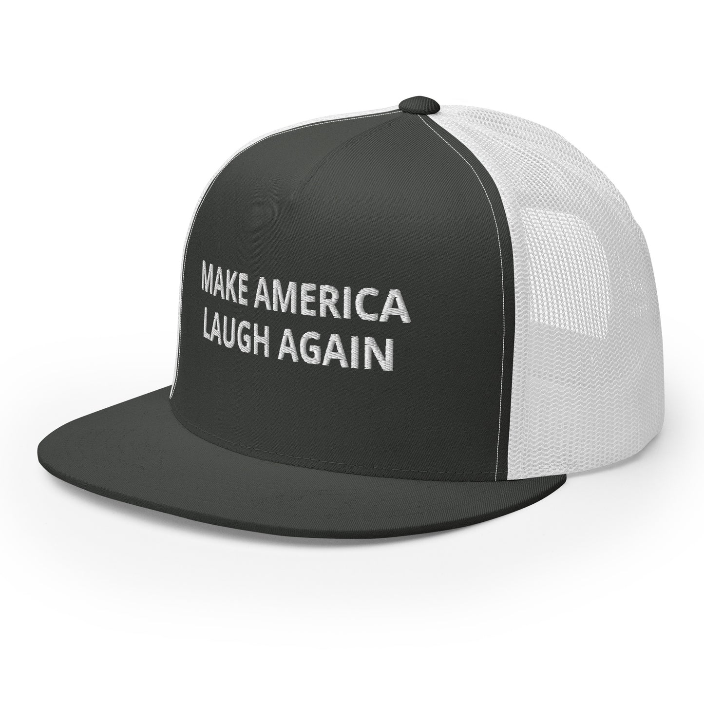 MALA: MAKE AMERICA LAUGH AGAIN MESH SNAPBACK (WHITE)