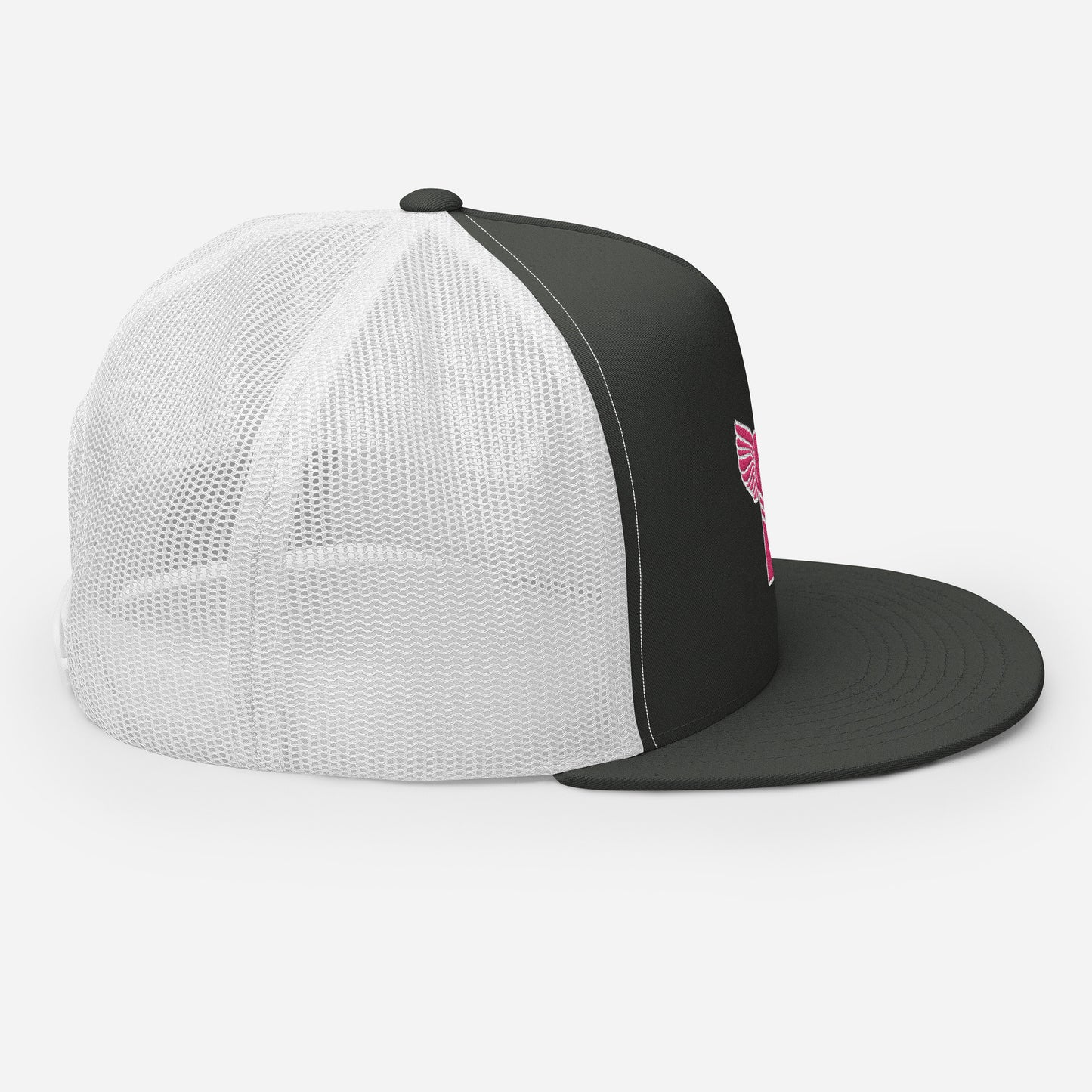 "B" IS FOR BROOKLYN - B-WING MESH SNAPBACK (PINK STITCH)