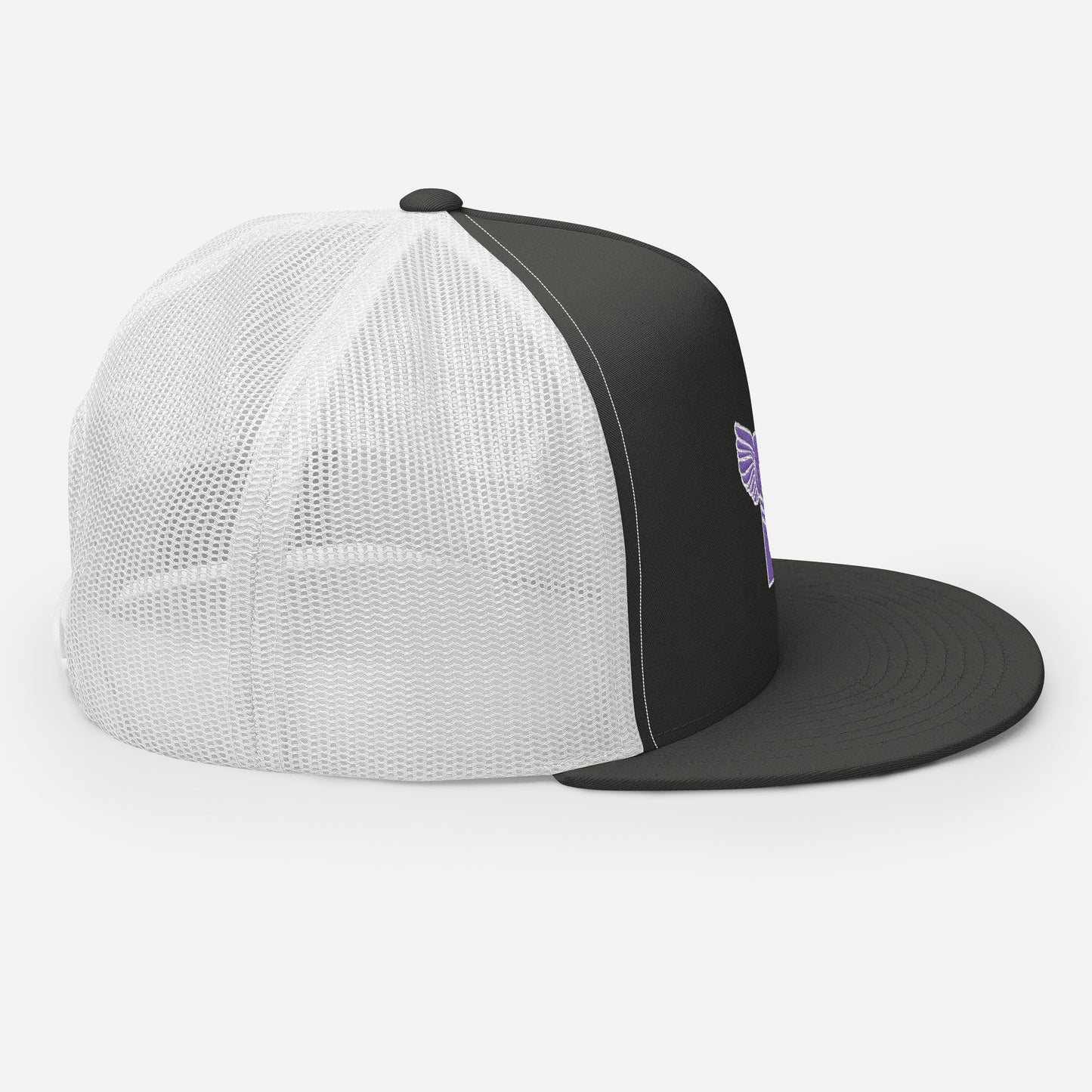 "B" IS FOR BROOKLYN - B-WING MESH SNAPBACK (PURPLE STITCH)