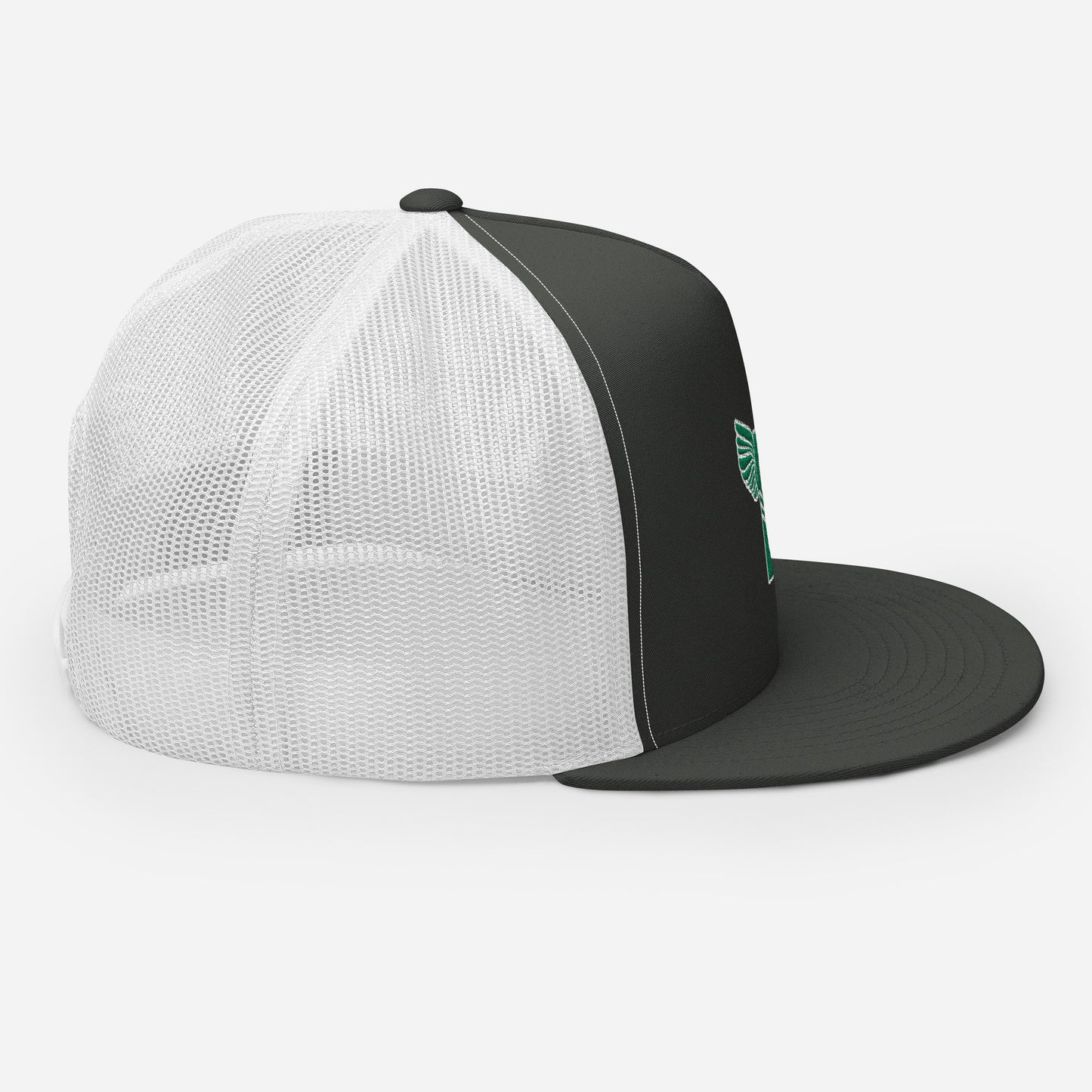 "B" IS FOR BROOKLYN - B-WING MESH SNAPBACK (KELLY GREEN STITCH)