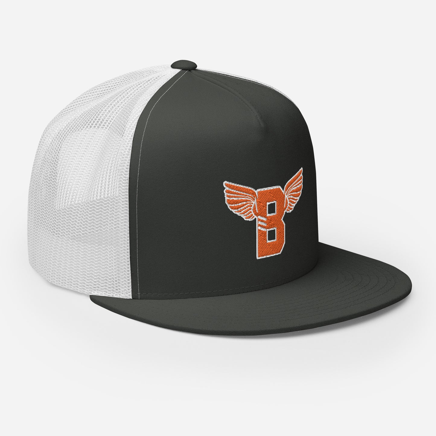 "B" IS FOR BROOKLYN - B-WING MESH SNAPBACK (ORANGE STITCH)