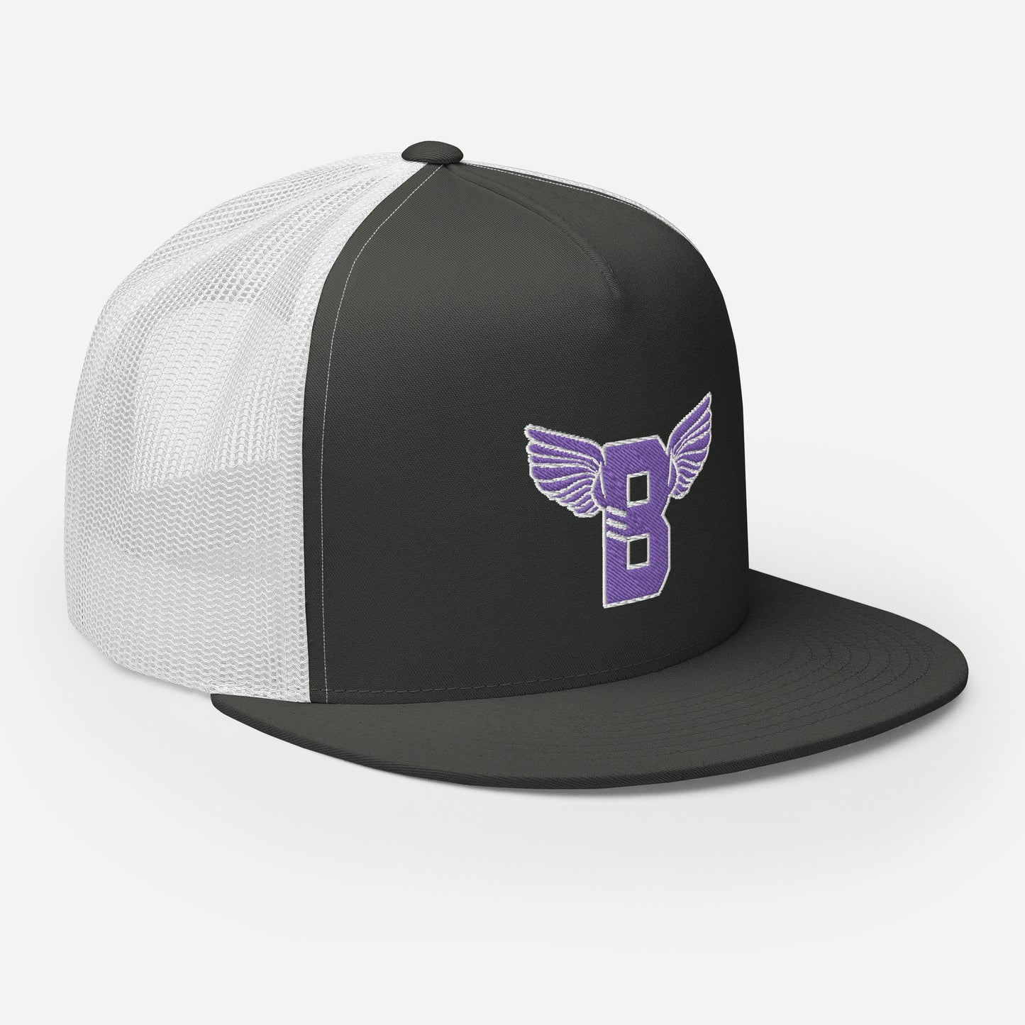 "B" IS FOR BROOKLYN - B-WING MESH SNAPBACK (PURPLE STITCH)