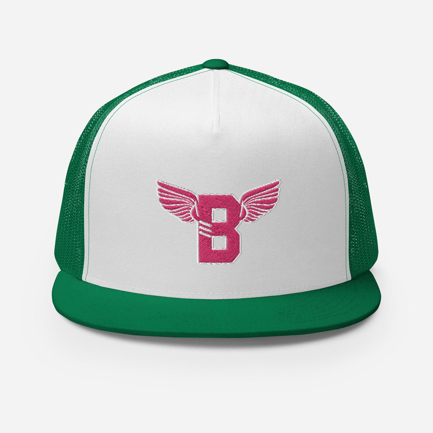 "B" IS FOR BROOKLYN - B-WING MESH SNAPBACK (PINK STITCH)