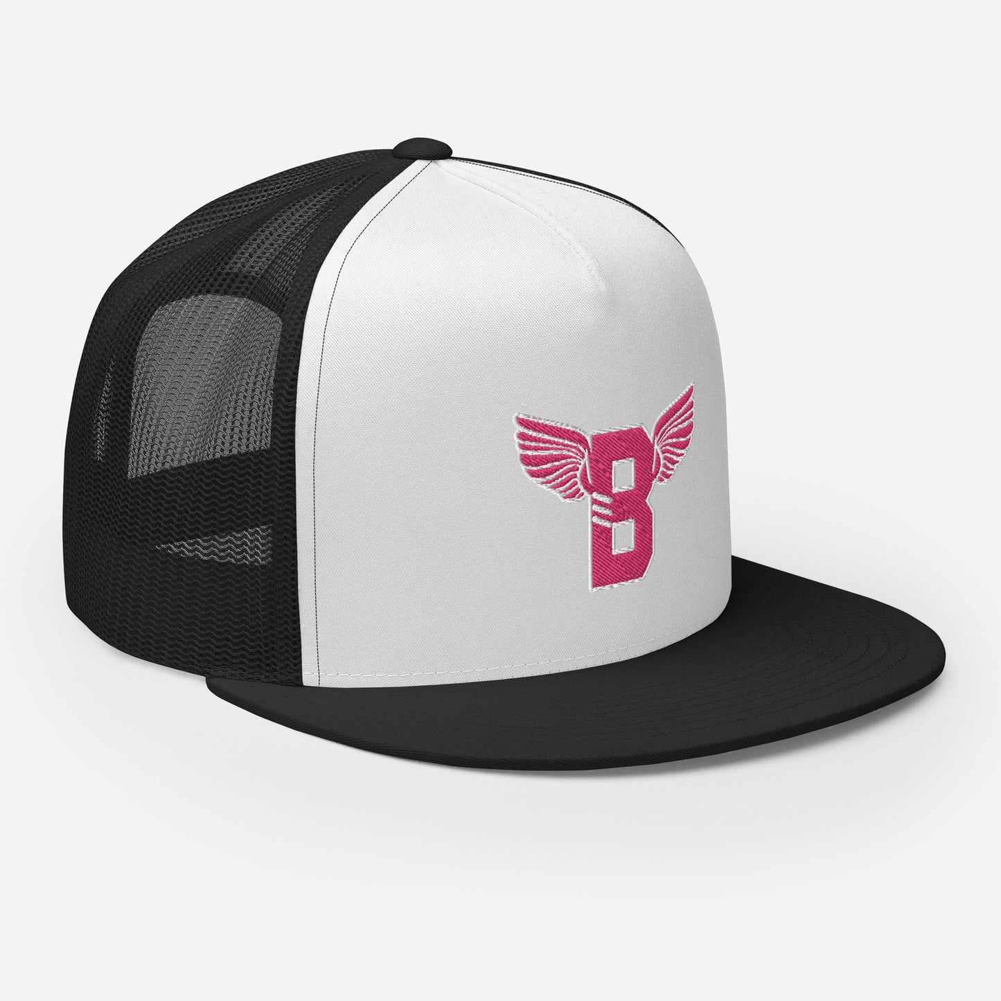 "B" IS FOR BROOKLYN - B-WING MESH SNAPBACK (PINK STITCH)