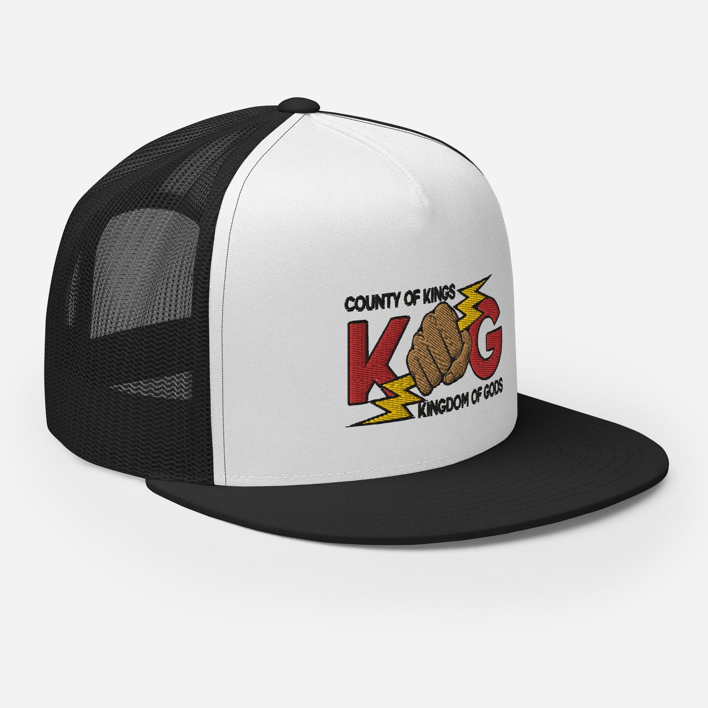 KINGDOM OF GODS - KOG HANDS OF GODS MESH SNAPBACK (Red&Black Stitch)