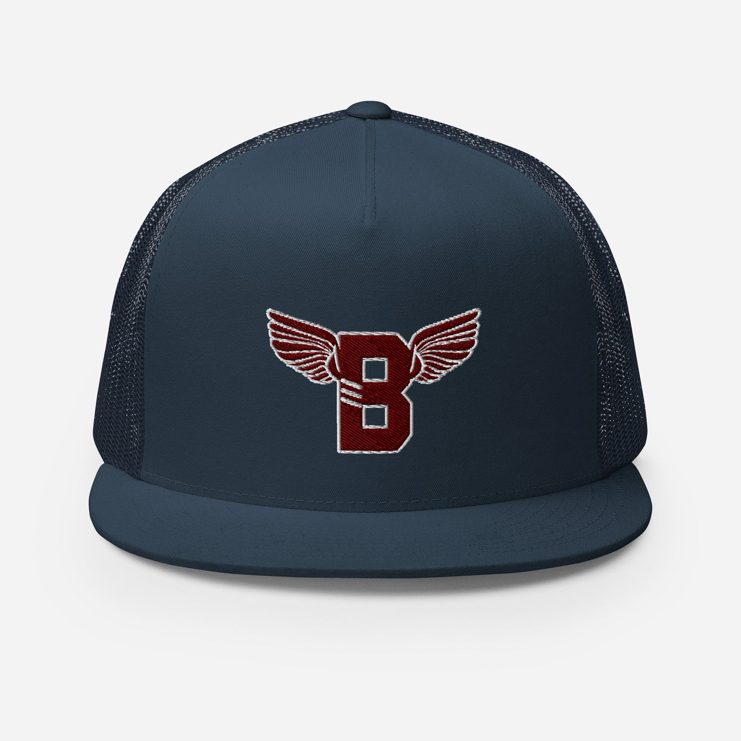 "B" IS FOR BROOKLYN - B-WING MESH SNAPBACK (MAROON STITCH)