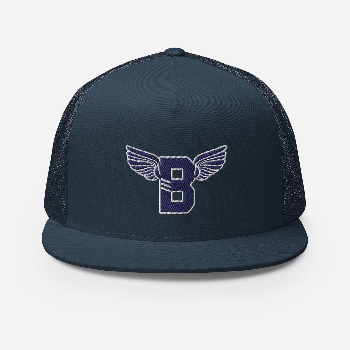 "B" IS FOR BROOKLYN - B-WING MESH SNAPBACK (NAVY BLUE STITCH)