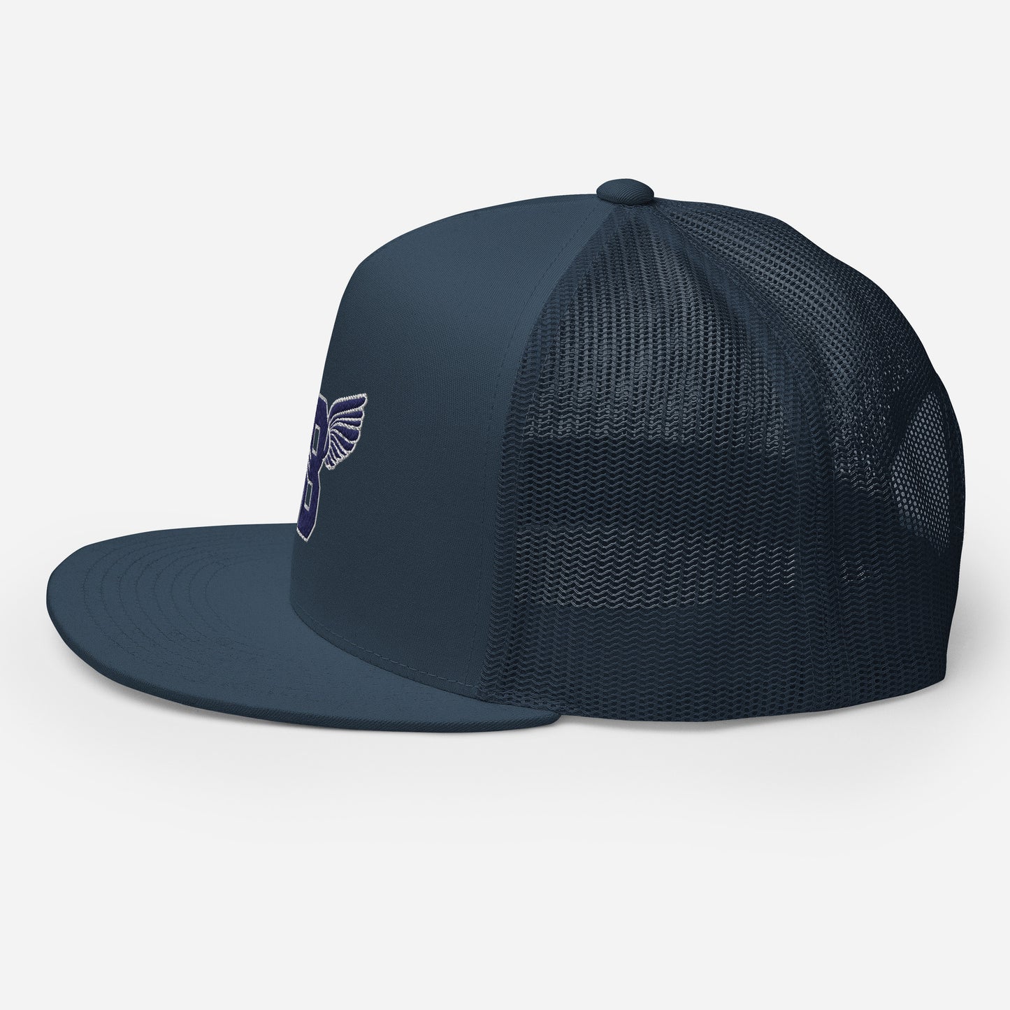 "B" IS FOR BROOKLYN - B-WING MESH SNAPBACK (NAVY BLUE STITCH)