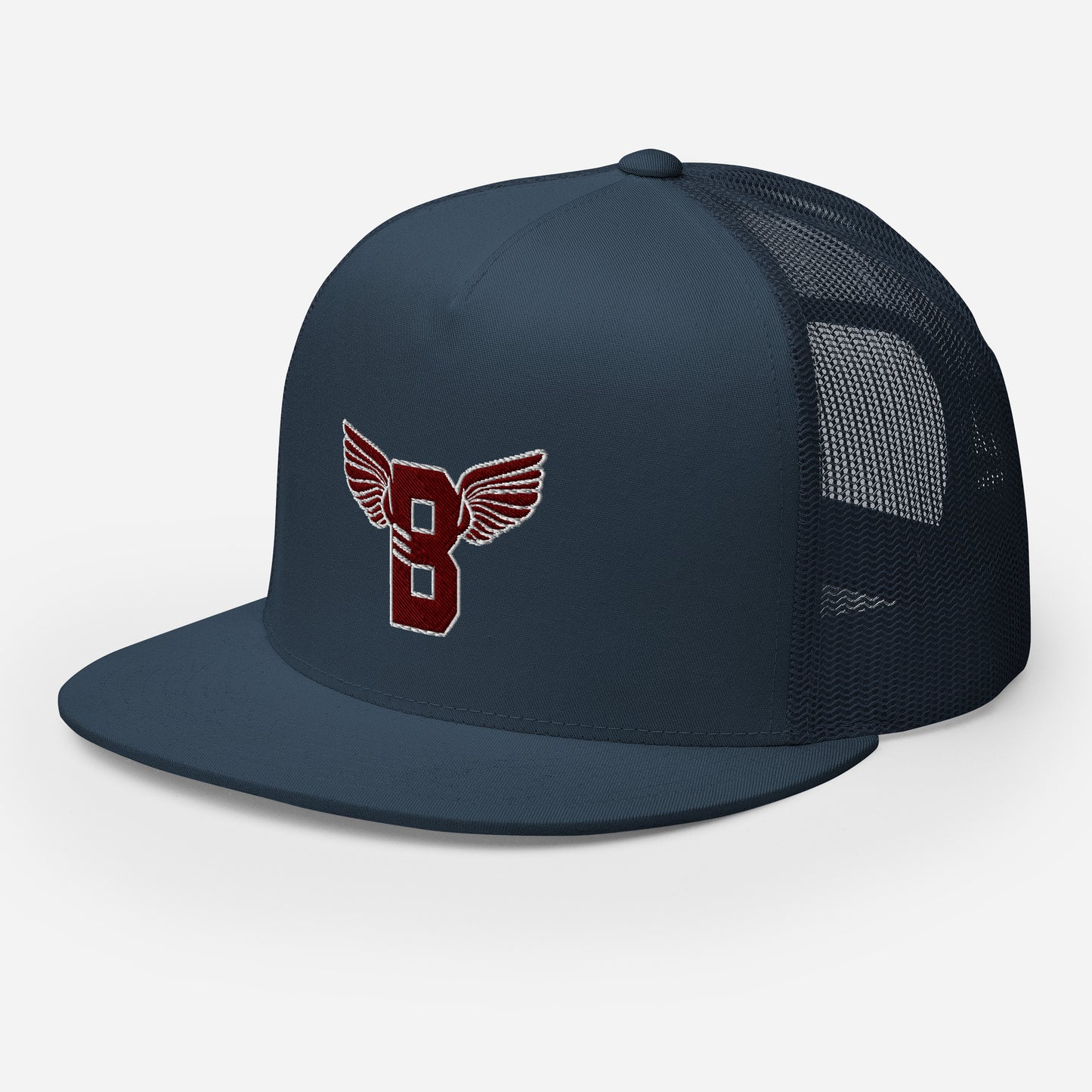 "B" IS FOR BROOKLYN - B-WING MESH SNAPBACK (MAROON STITCH)