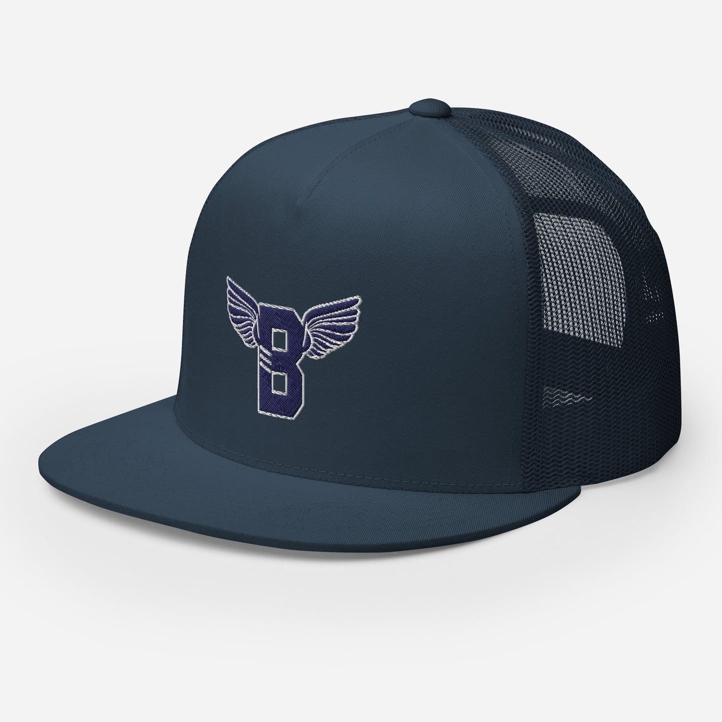 "B" IS FOR BROOKLYN - B-WING MESH SNAPBACK (NAVY BLUE STITCH)