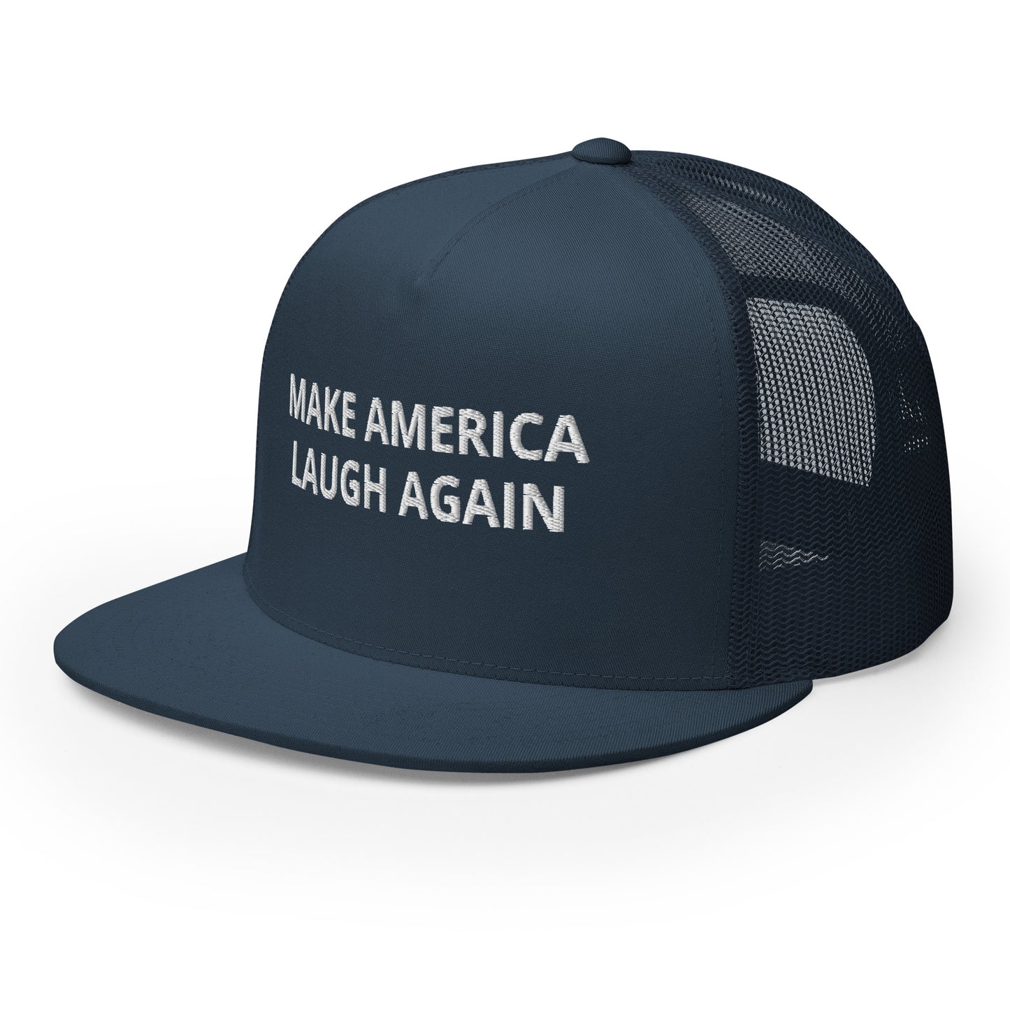 MALA: MAKE AMERICA LAUGH AGAIN MESH SNAPBACK (WHITE)