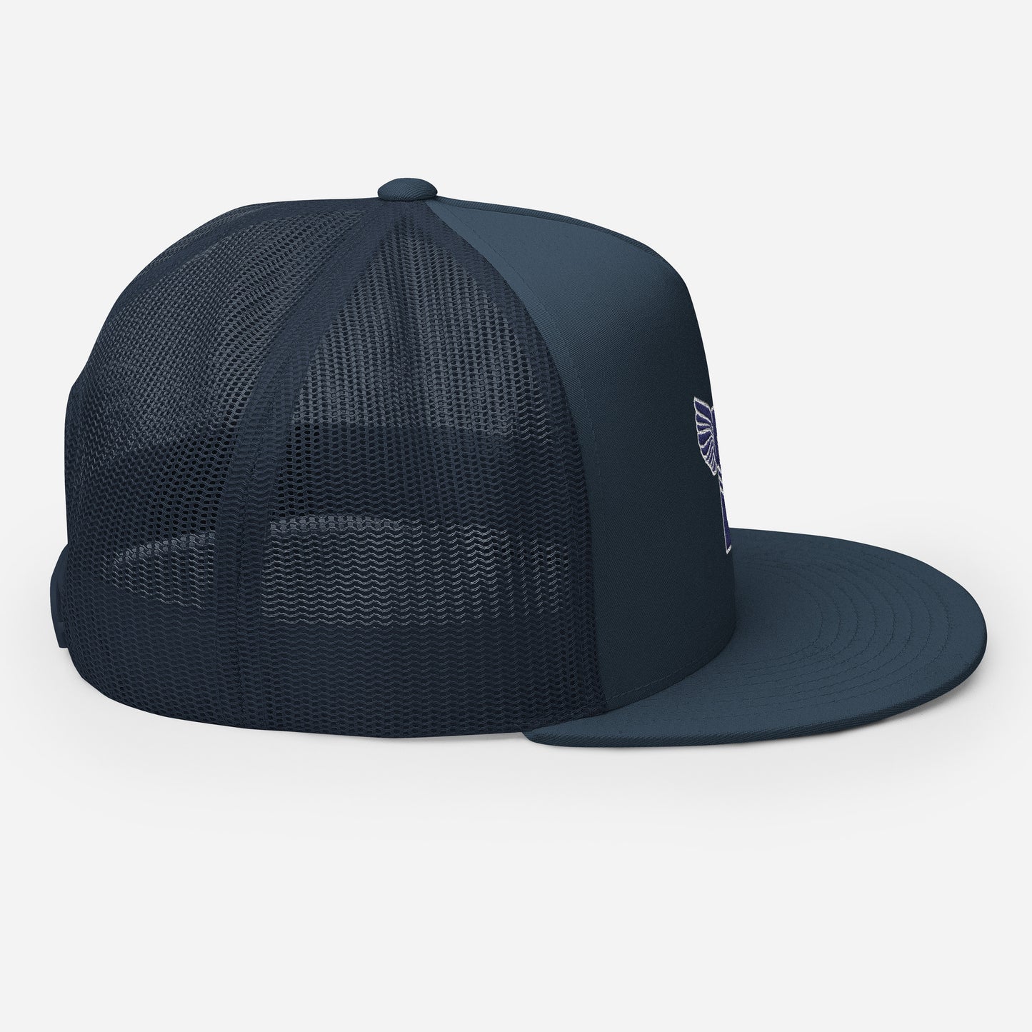 "B" IS FOR BROOKLYN - B-WING MESH SNAPBACK (NAVY BLUE STITCH)