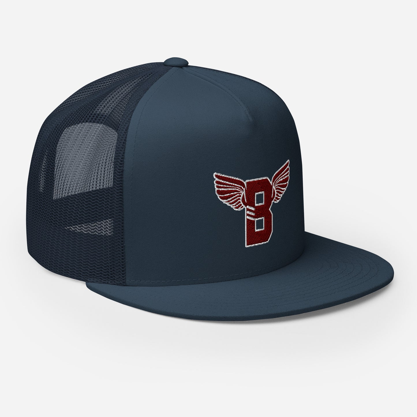 "B" IS FOR BROOKLYN - B-WING MESH SNAPBACK (MAROON STITCH)