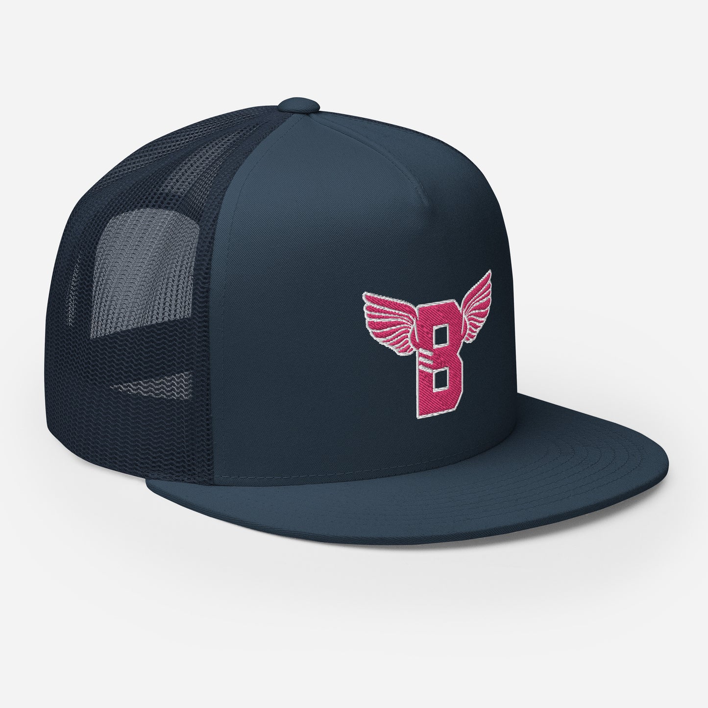 "B" IS FOR BROOKLYN - B-WING MESH SNAPBACK (PINK STITCH)