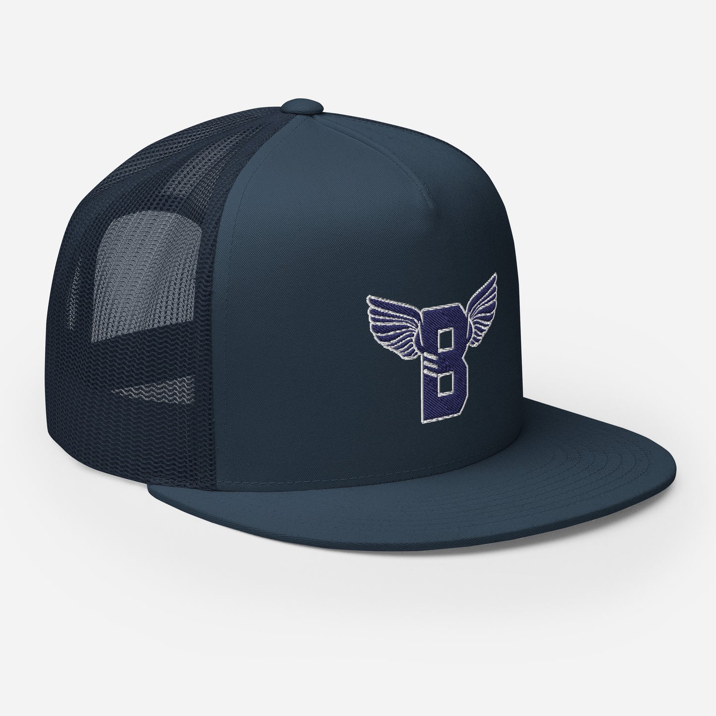 "B" IS FOR BROOKLYN - B-WING MESH SNAPBACK (NAVY BLUE STITCH)