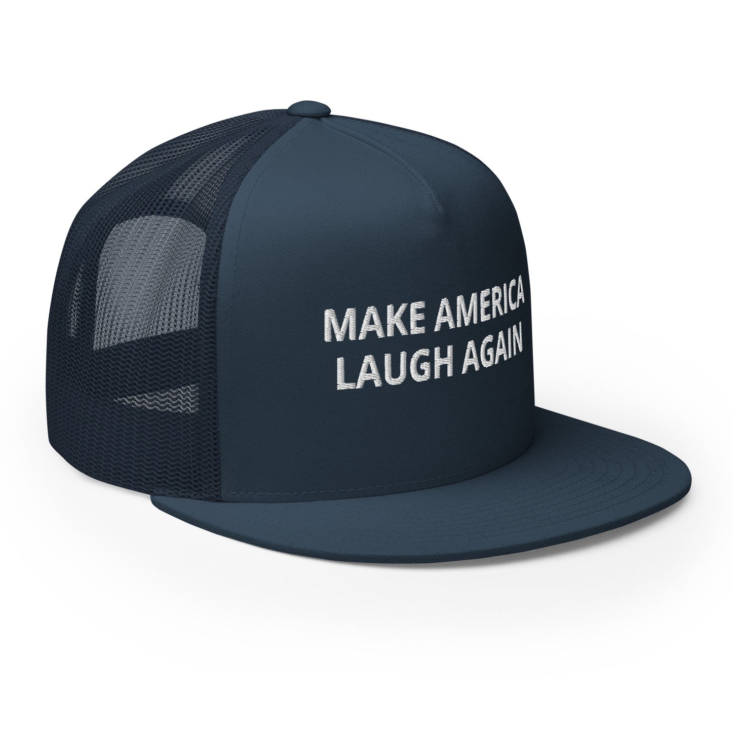 MALA: MAKE AMERICA LAUGH AGAIN MESH SNAPBACK (WHITE)