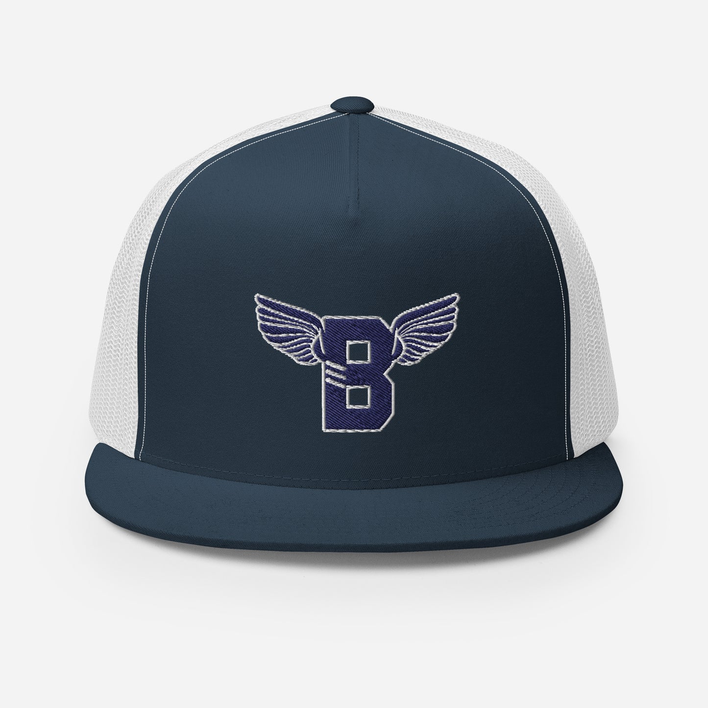 "B" IS FOR BROOKLYN - B-WING MESH SNAPBACK (NAVY BLUE STITCH)