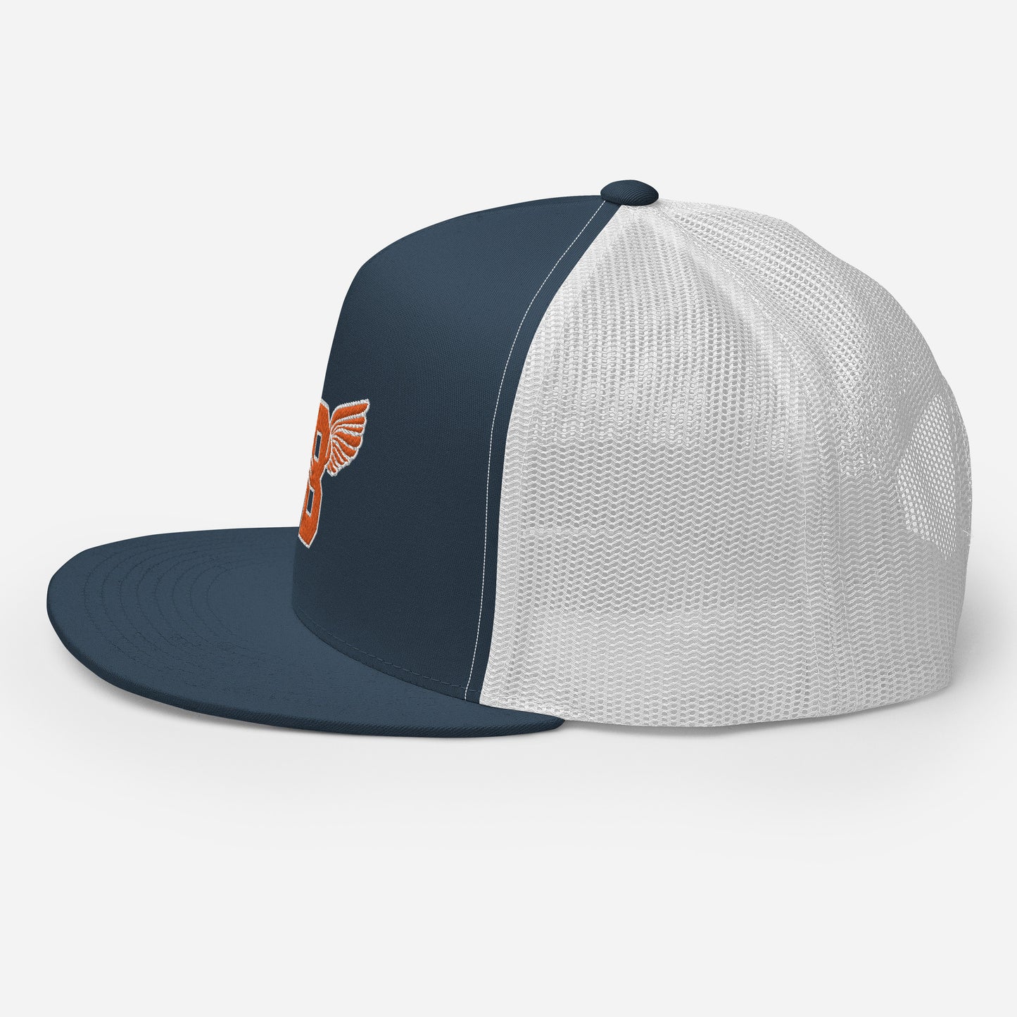 "B" IS FOR BROOKLYN - B-WING MESH SNAPBACK (ORANGE STITCH)