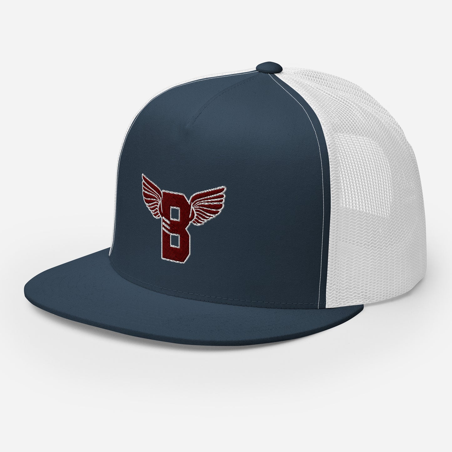 "B" IS FOR BROOKLYN - B-WING MESH SNAPBACK (MAROON STITCH)