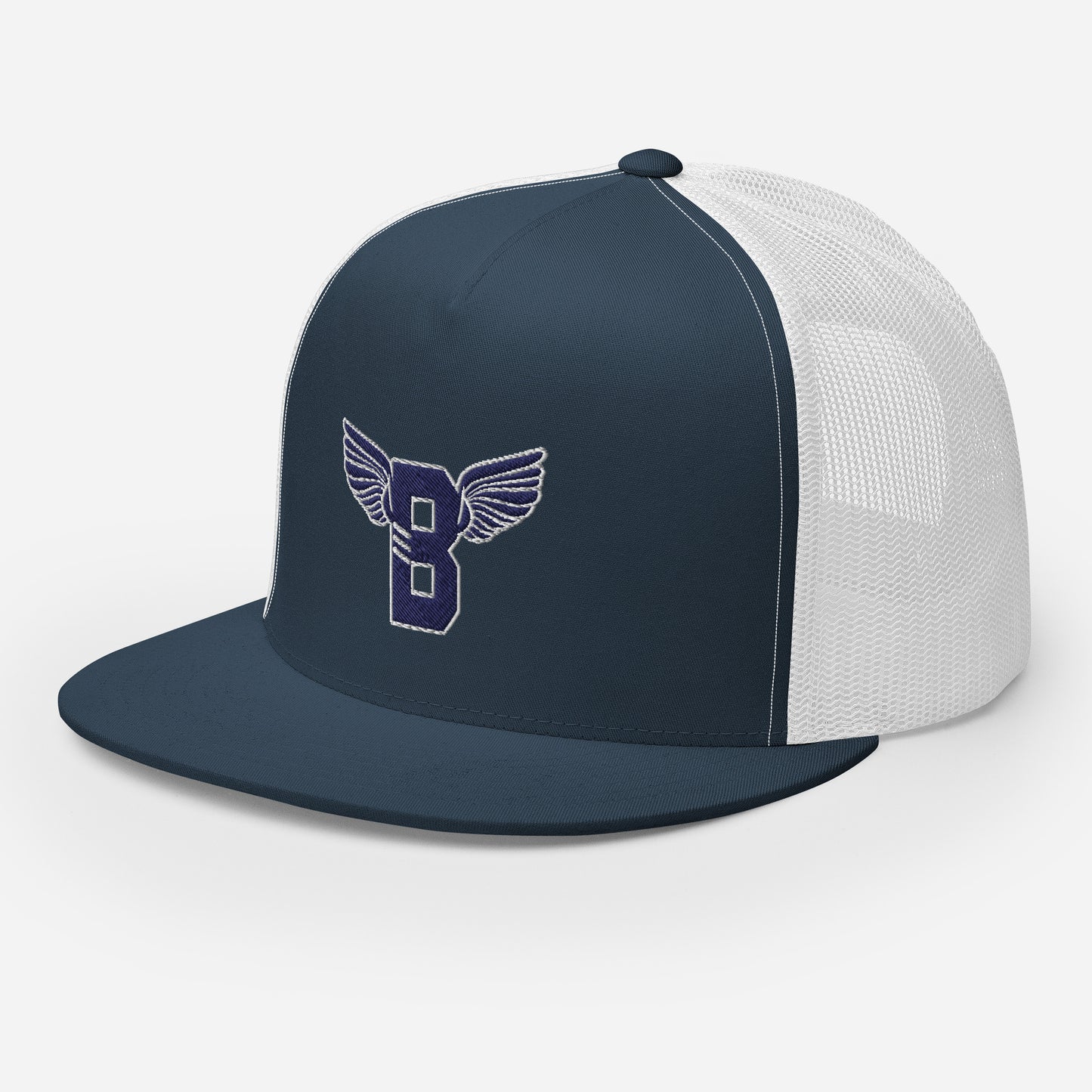 "B" IS FOR BROOKLYN - B-WING MESH SNAPBACK (NAVY BLUE STITCH)