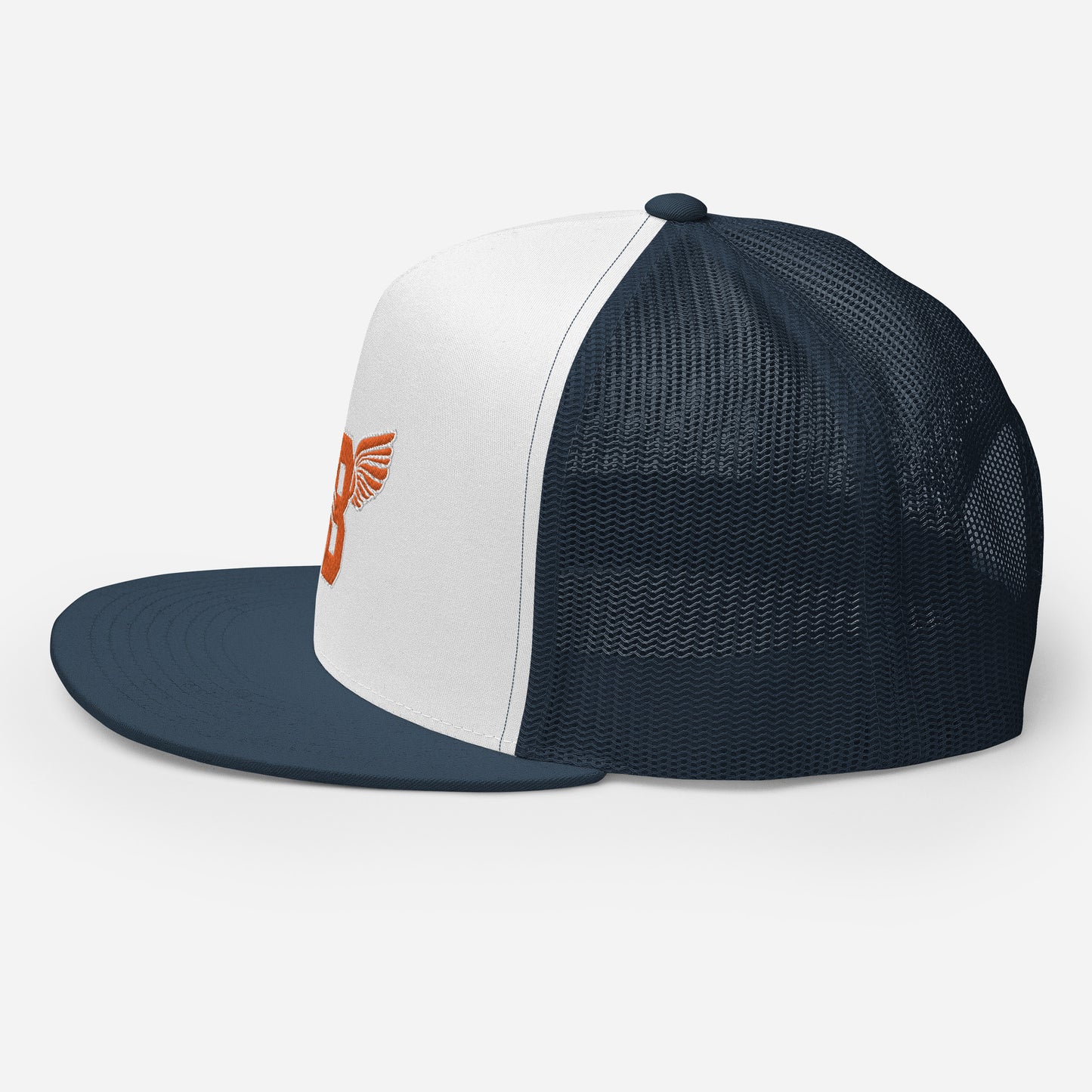 "B" IS FOR BROOKLYN - B-WING MESH SNAPBACK (ORANGE STITCH)