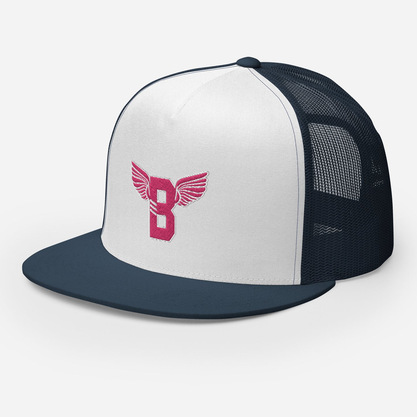 "B" IS FOR BROOKLYN - B-WING MESH SNAPBACK (PINK STITCH)